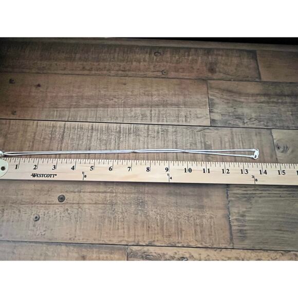 Lariat Necklace Sterling Silver Snake Chain Pendant 28 in. Made in Italy - Picture 8 of 10